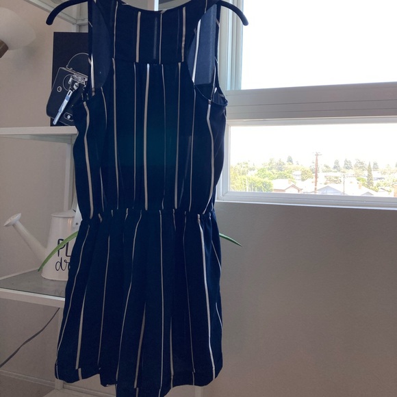 NEW Blue striped romper! - Picture 2 of 2